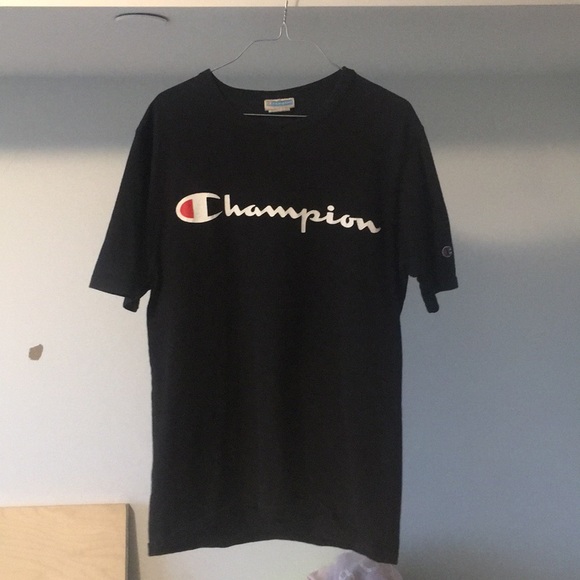 Champion Tops - BLACK CHAMPION TEE